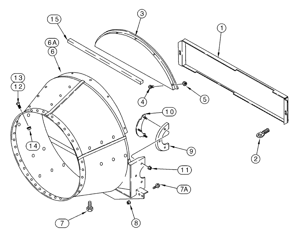 Схема запчастей Case IH 2344 - (09B-07) - CONE (14) - ROTOR, CONCANVES & SIEVE