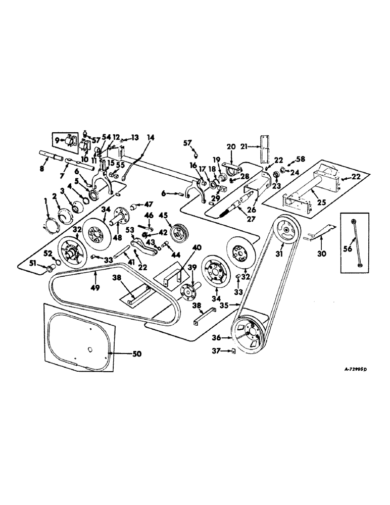 Схема запчастей Case IH 403 - (102) - PROPULSION VARIABLE SPEED AND JACKSHAFT AND DRIVE (16) - TRACTION VARIATOR