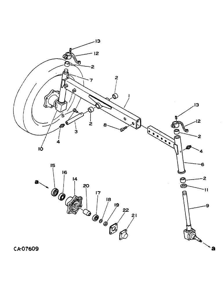 Схема запчастей Case IH 274 - (14-01) - SUSPENSION, FRONT AXLE Suspension