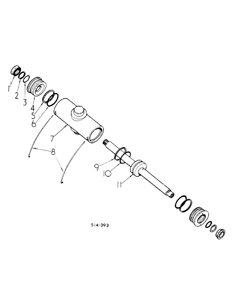 Схема запчастей Case IH 785 - (10-005) - POWER STEERING CYLINDER (07) - HYDRAULICS