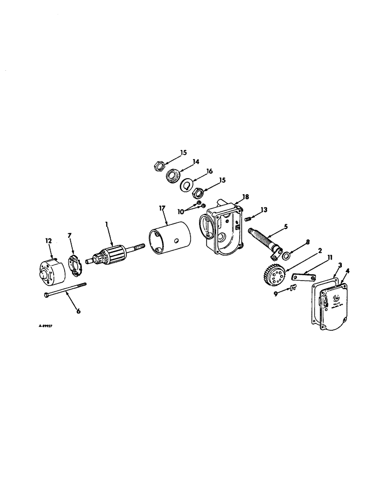 Схема запчастей Case IH 2706 - (N-20) - PARTS ACCESSORIES AND ATTACHMENTS, WINDSHIELD WIPER MOTOR Accessories & Attachments