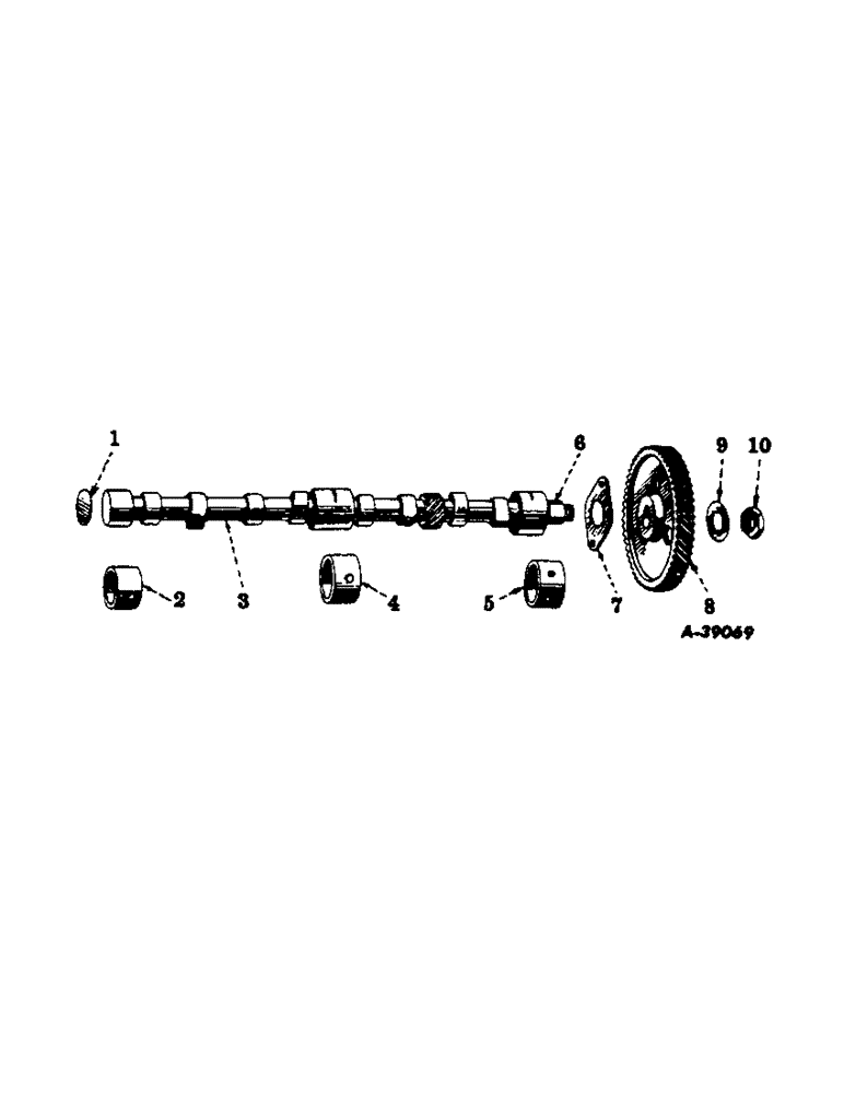 Схема запчастей Case IH 300 - (020) - CARBURETED ENGINE, CAMSHAFT AND RELATED PARTS (01) - ENGINE