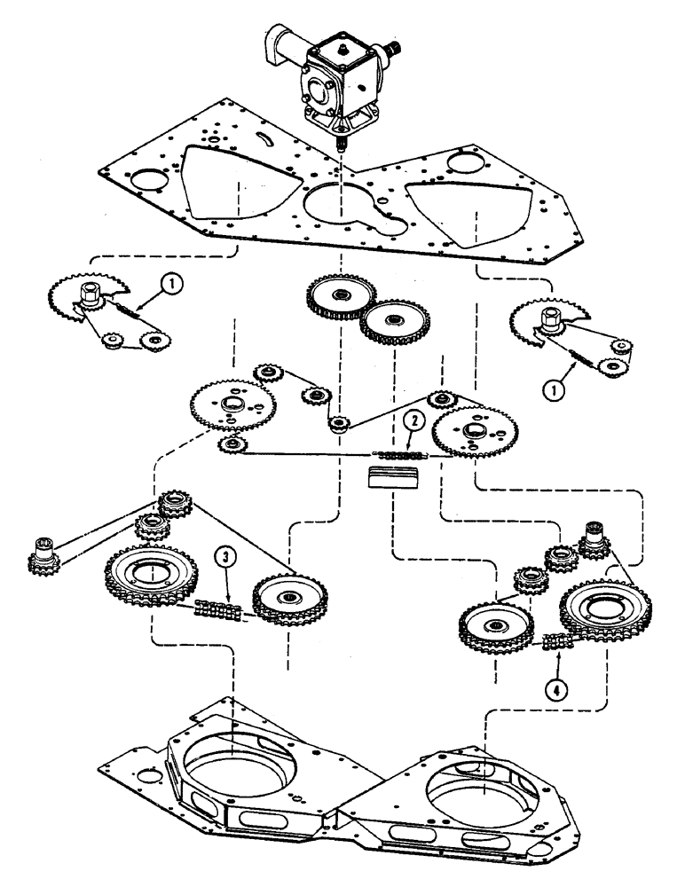 Схема запчастей Case IH 1822 - (1-20) - PICTORIAL INDEX CHAINS (00) - PICTORIAL INDEX