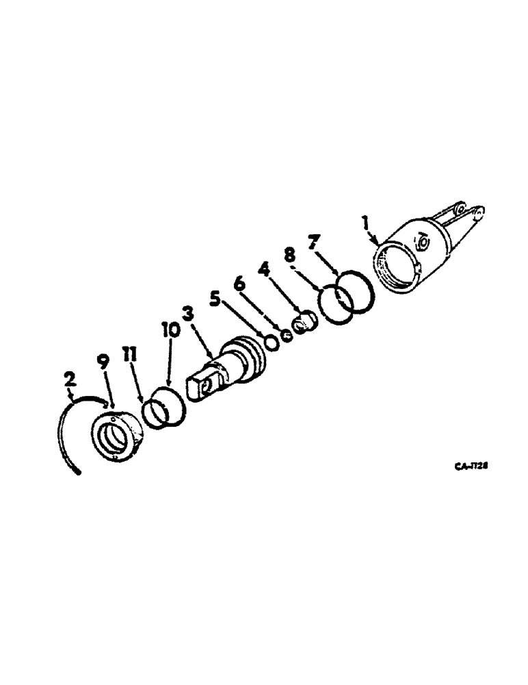 Схема запчастей Case IH 474 - (07-08) - MOTOR SERVO CYLINDER (04) - Drive Train