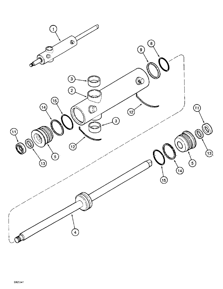 Схема запчастей Case IH 2022 - (5-10) - POWER STEERING CYLINDER, 2022 COTTON PICKER PRIOR TO P.I.N. JJC13388 (04) - STEERING