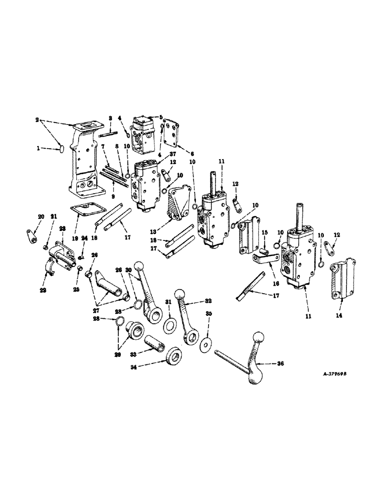 Схема запчастей Case IH 450-SERIES - (347) - HYDRAULIC SYSTEM, HYDRA-TOUCH SYSTEM, CONTROL VALVES & CONTROLS (07) - HYDRAULIC SYSTEM