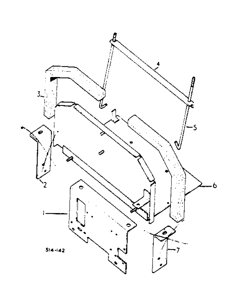 Схема запчастей Case IH 2500 - (08-47) - BATTERY TRAY (06) - ELECTRICAL