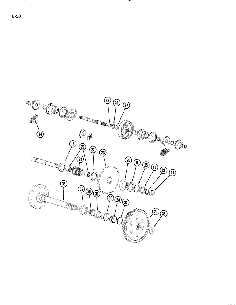 Схема запчастей Case IH 5000 - (6-20) - FINAL DRIVE (06) - POWER TRAIN