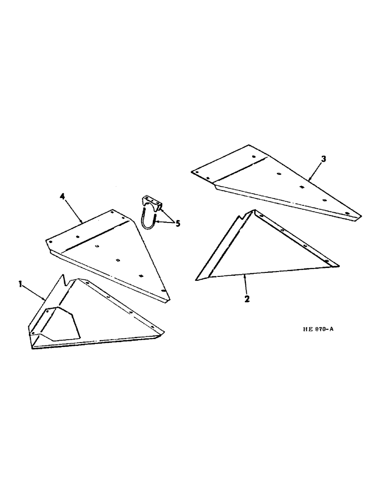 Схема запчастей Case IH 225 - (N-2) - PARTS ACCESSORIES AND ATTACHMENTS, DIVIDER EXTENSION, FOR USE IN SUDEX Accessories & Attachments