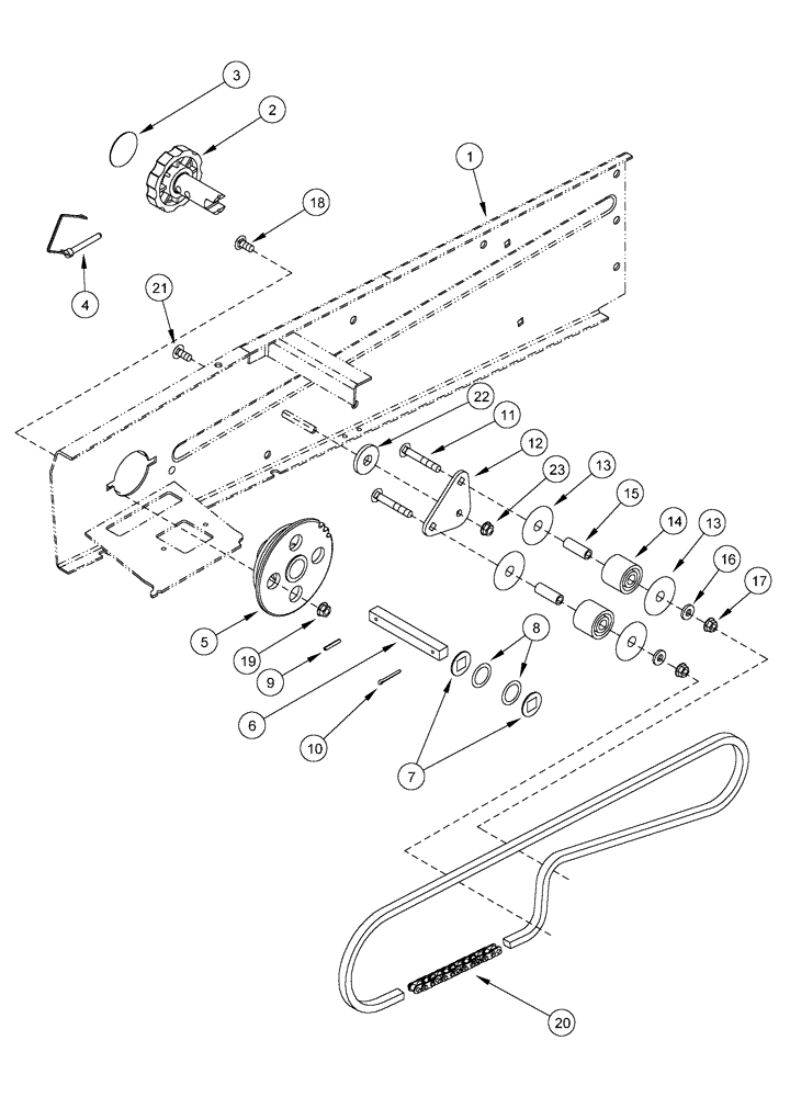 Схема запчастей Case IH 1200PT - (L.10.F[06]) - GRANULAR CHEMICAL DRIVE (BSN CBJ0018119) L - Field Processing