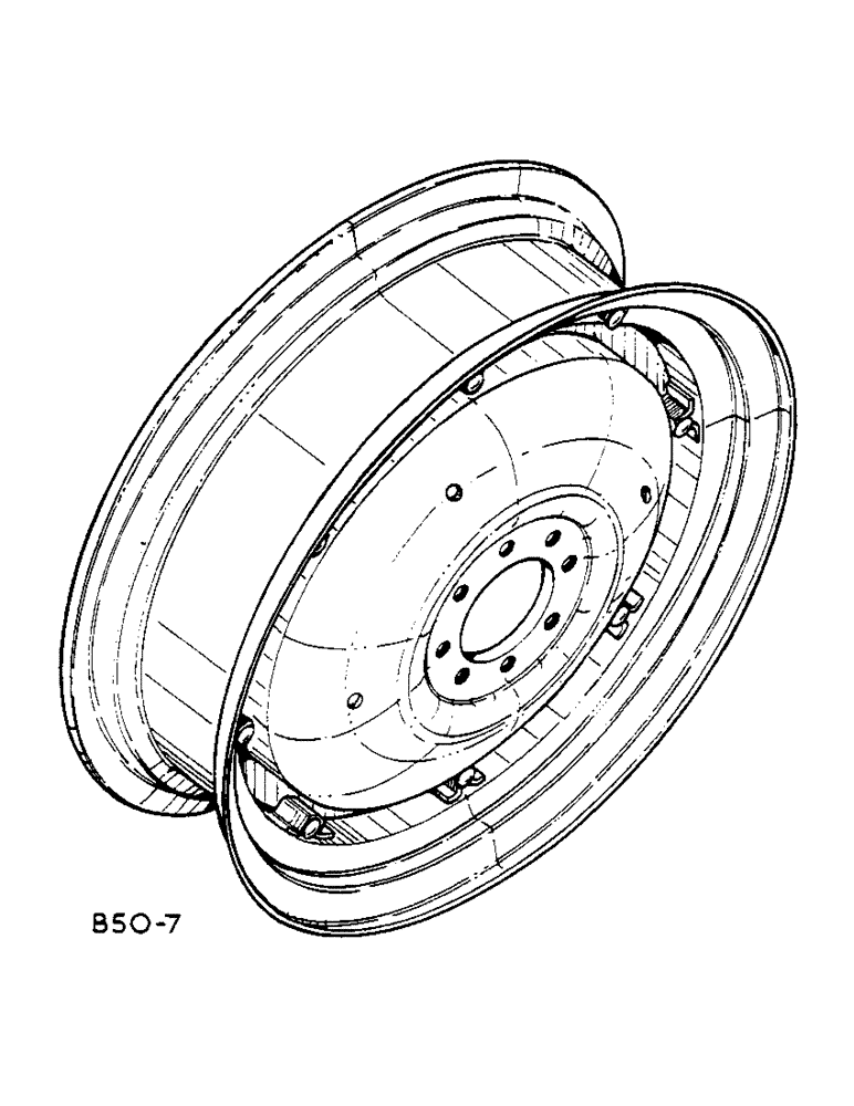 Схема запчастей Case IH 585 - (15-004) - REAR WHEELS Wheels & Traction