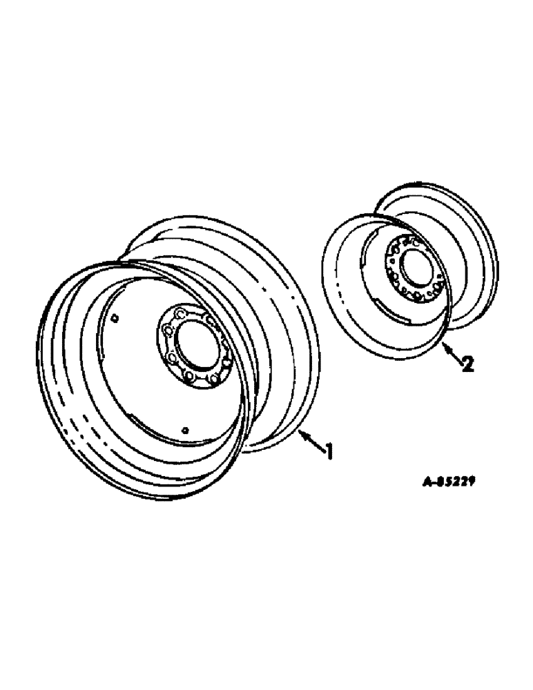 Схема запчастей Case IH 95 - (15-01) - WHEELS AND TRACTION, WHEELS AND RIMS Wheels & Traction