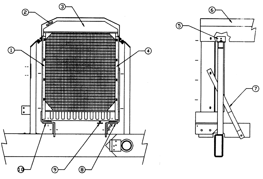 Схема запчастей Case IH TYLER - (02-007) - RADIATOR ASSEMBLY (01) - ENGINE