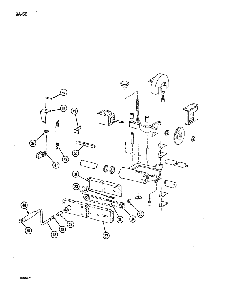 Схема запчастей Case IH 781 - (9A-056) - KNIFE REBEVELER, CONTINUED (12) - CHASSIS