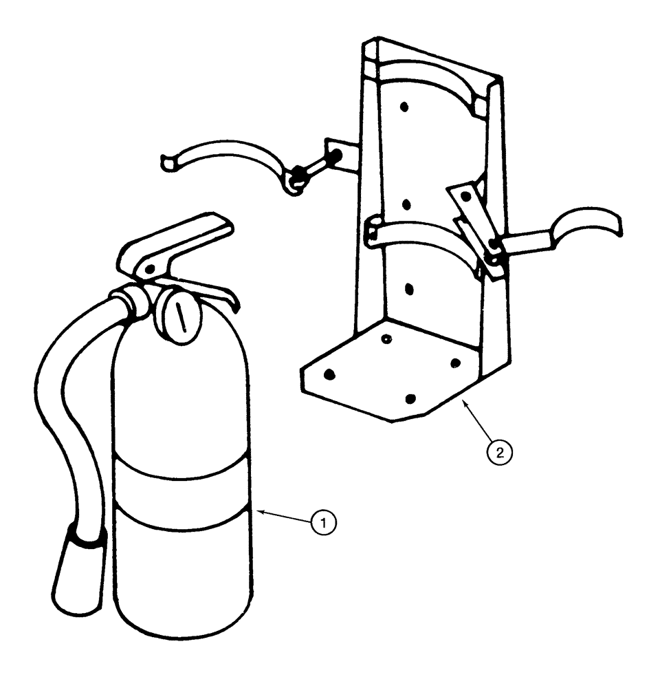 Схема запчастей Case IH 2155 - (9E-56) - FIRE EXTINGUISHER (10) - CAB & AIR CONDITIONING