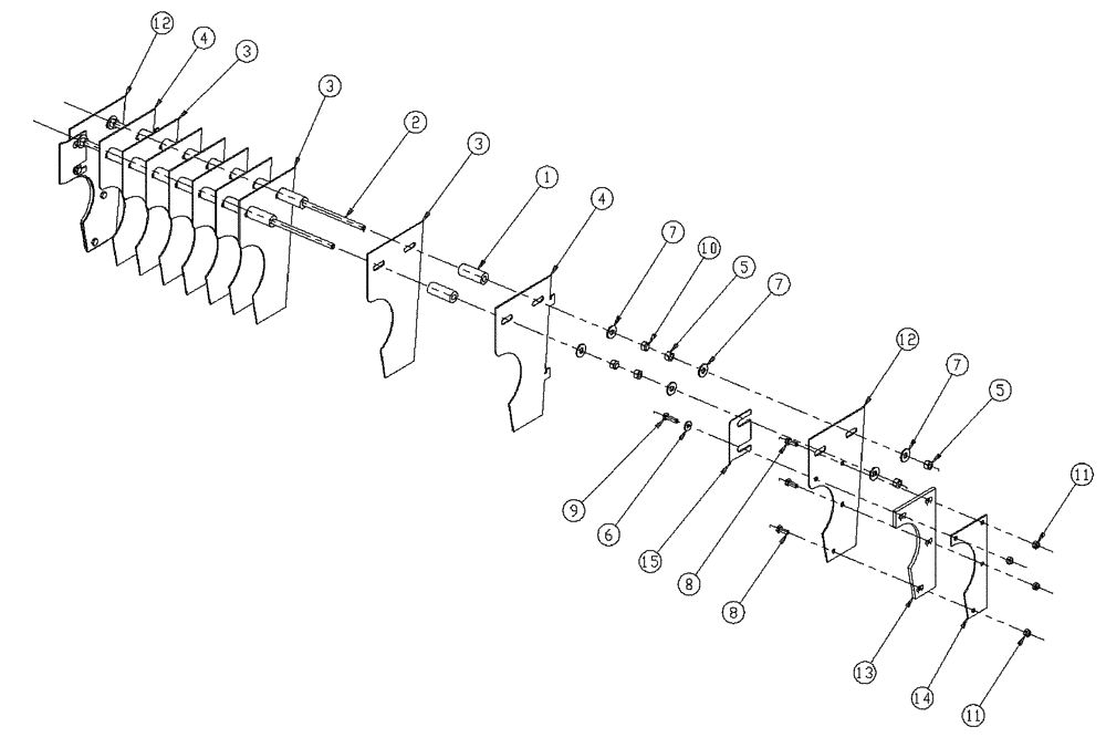 Схема запчастей Case IH 437 - (01-009) - DIVIDER ASSEMBLY Basic Unit