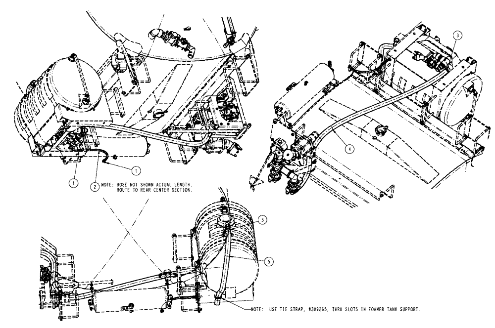 Схема запчастей Case IH SPX4410 - (11-016) - FOAMER HOSING GROUP, TANK Options