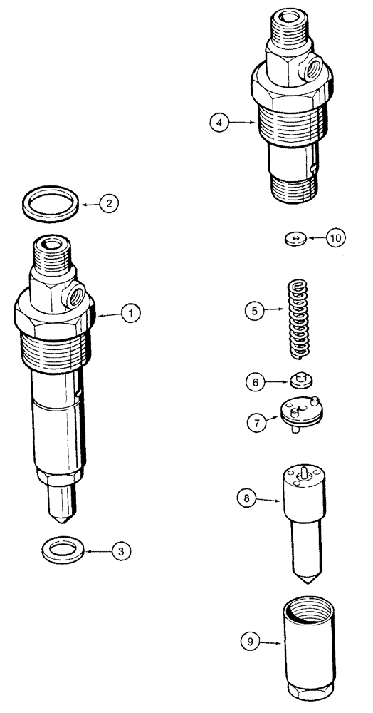 Схема запчастей Case IH SPX3200 - (03-028) - FUEL INJECTION NOZZLE (01) - ENGINE