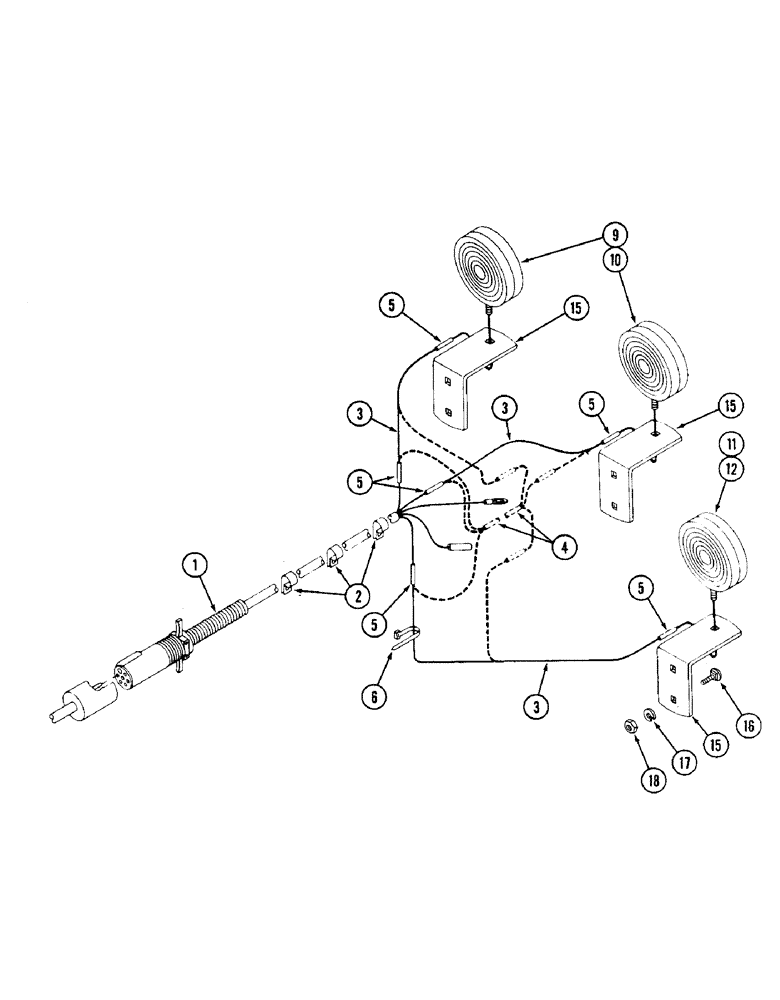 Схема запчастей Case IH 5420 - (4-2) - LIGHTING SYSTEM (04) - ELECTRICAL SYSTEMS