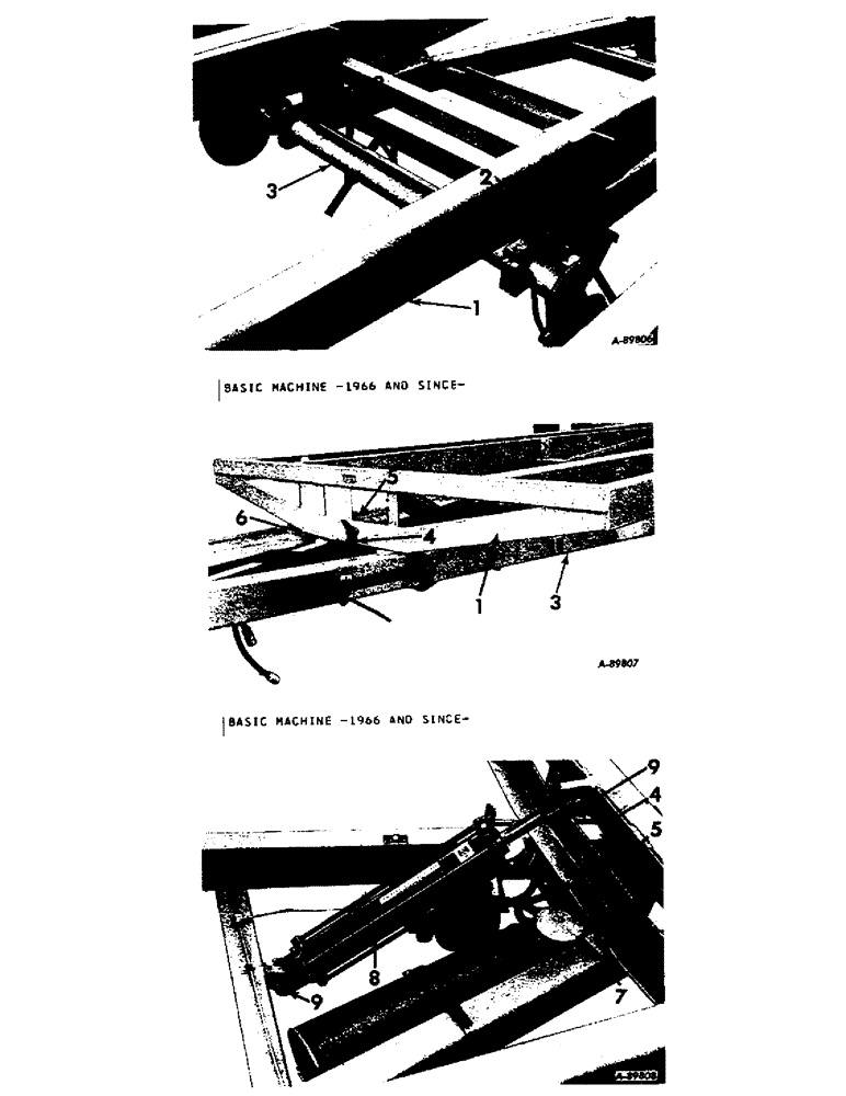 Схема запчастей Case IH VARIOUS - (B-119) - BASIC MACHINE, 1966 AND SINCE 