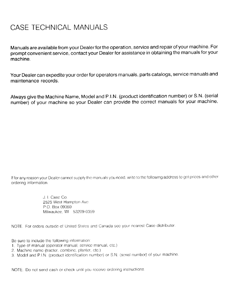 Схема запчастей Case IH C100 - (30) - CASE TECHNICAL MANUALS 