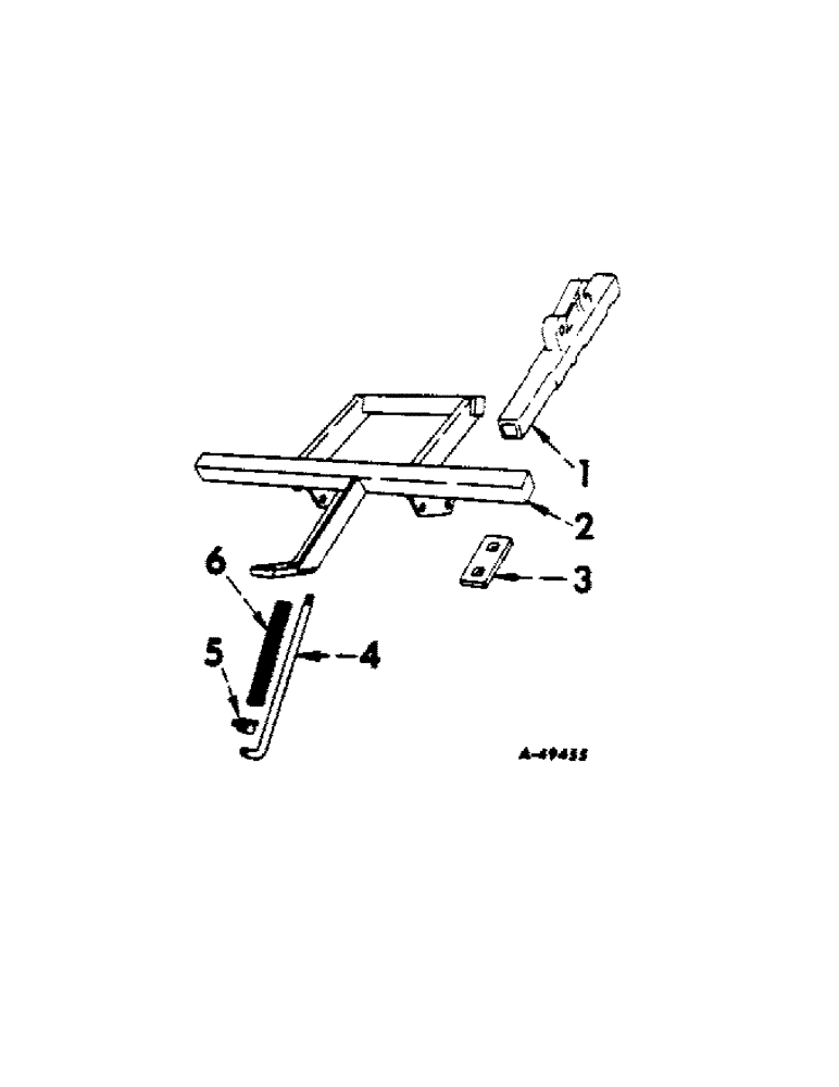 Схема запчастей Case IH 184 - (H-08[A]) - PLANTER ATTACHING UNIT 