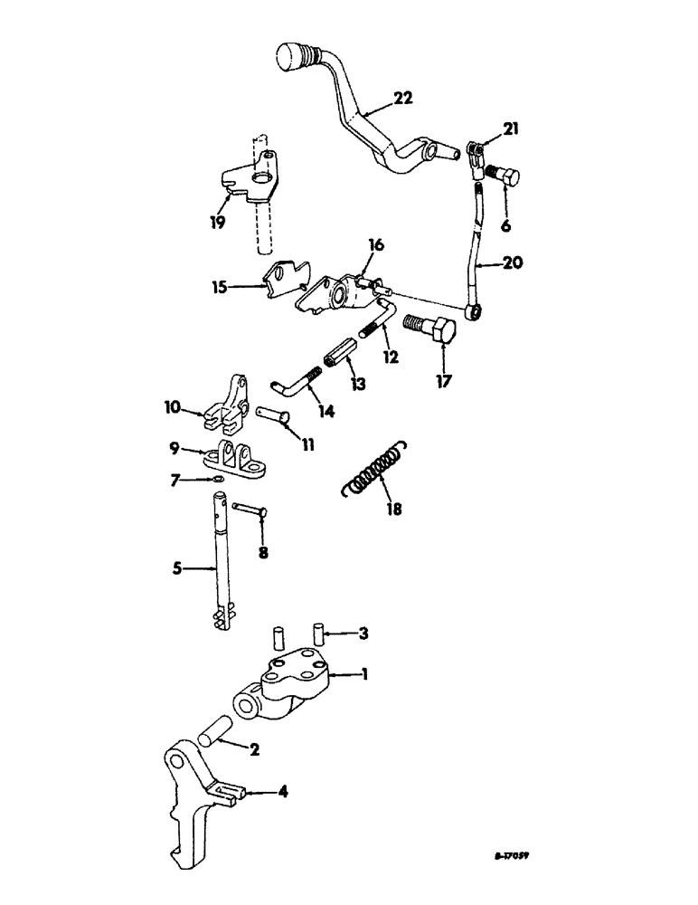 Схема запчастей Case IH 21456 - (04-04) - BRAKES, PARKING LOCK, HAND OPERATED, RANGE TRANSMISSION (5.1) - BRAKES