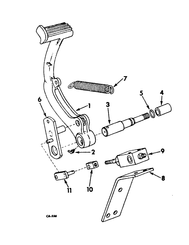 Схема запчастей Case IH 826 - (07-62) - DRIVE TRAIN, FOOT-N-INCH CONTROLS, HYDROSTATIC DRIVE TRACTORS (04) - Drive Train