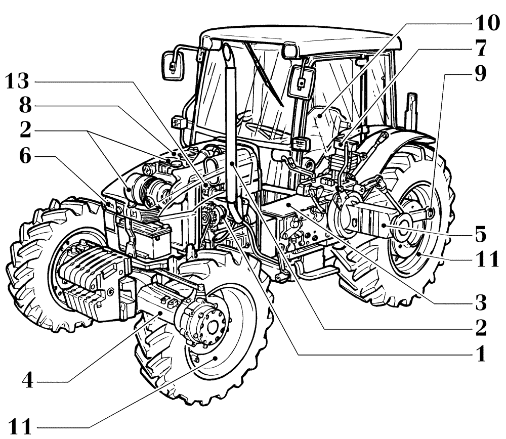 Схема запчастей Case IH FARMALL 65C - (MAIN) - MAIN SECTIONS (00) - GENERAL