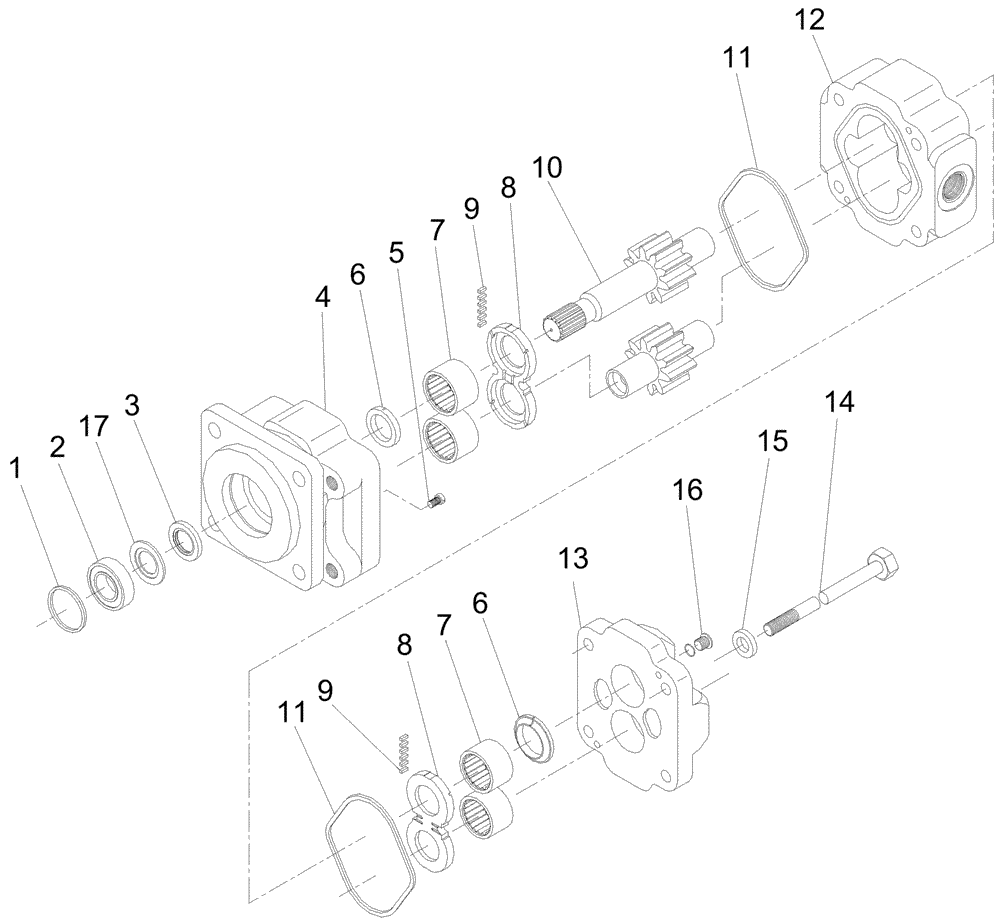 Схема запчастей Case IH A7700 - (B03.12[01]) - Hydraulic Motor {M50A} (07) - HYDRAULICS