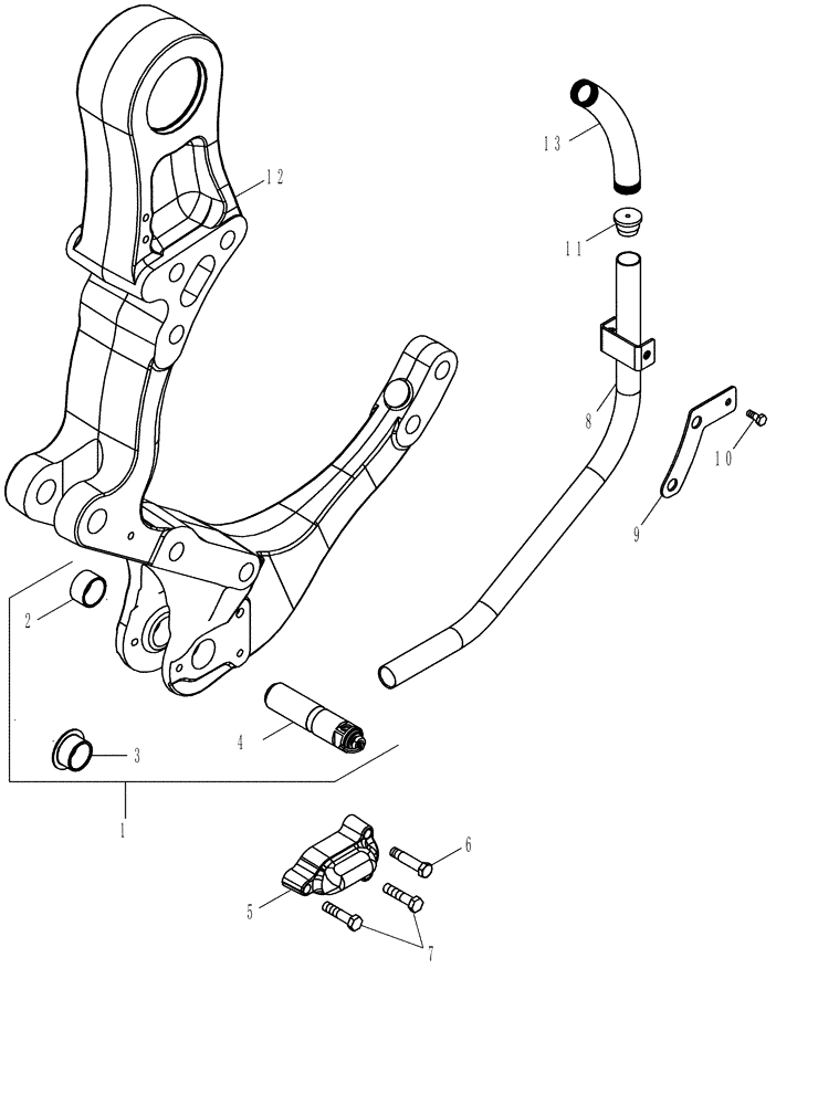 Схема запчастей Case IH MX210 - (09-62) - HITCH - DRAFT CONTROL PINS (09) - CHASSIS/ATTACHMENTS