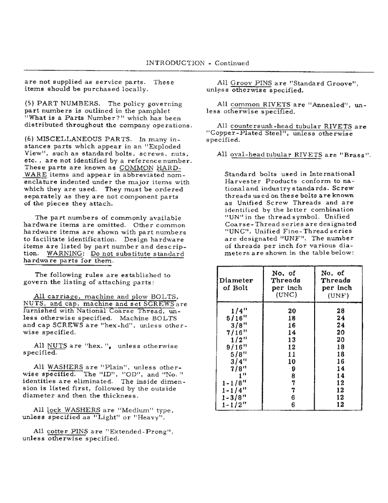 Схема запчастей Case IH 503 - (004) - INTRODUCTION - CONTINUED (00) - GENERAL & PICTORIAL INDEX