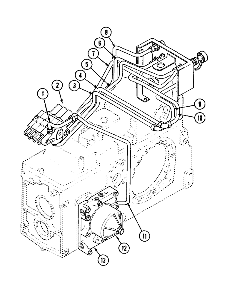 Схема запчастей Case IH 695 - (1-28) - PICTORIAL INDEX, TRACTOR WITH CAB, REMOTE AUXILIARY CONTROL VALVES (00) - PICTORIAL INDEX