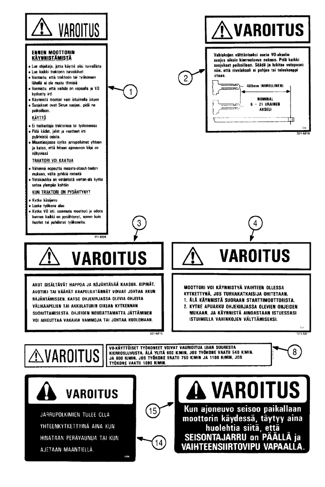 Схема запчастей Case IH C60 - (09-44) - DECALS, FINNISH (09) - CHASSIS/ATTACHMENTS