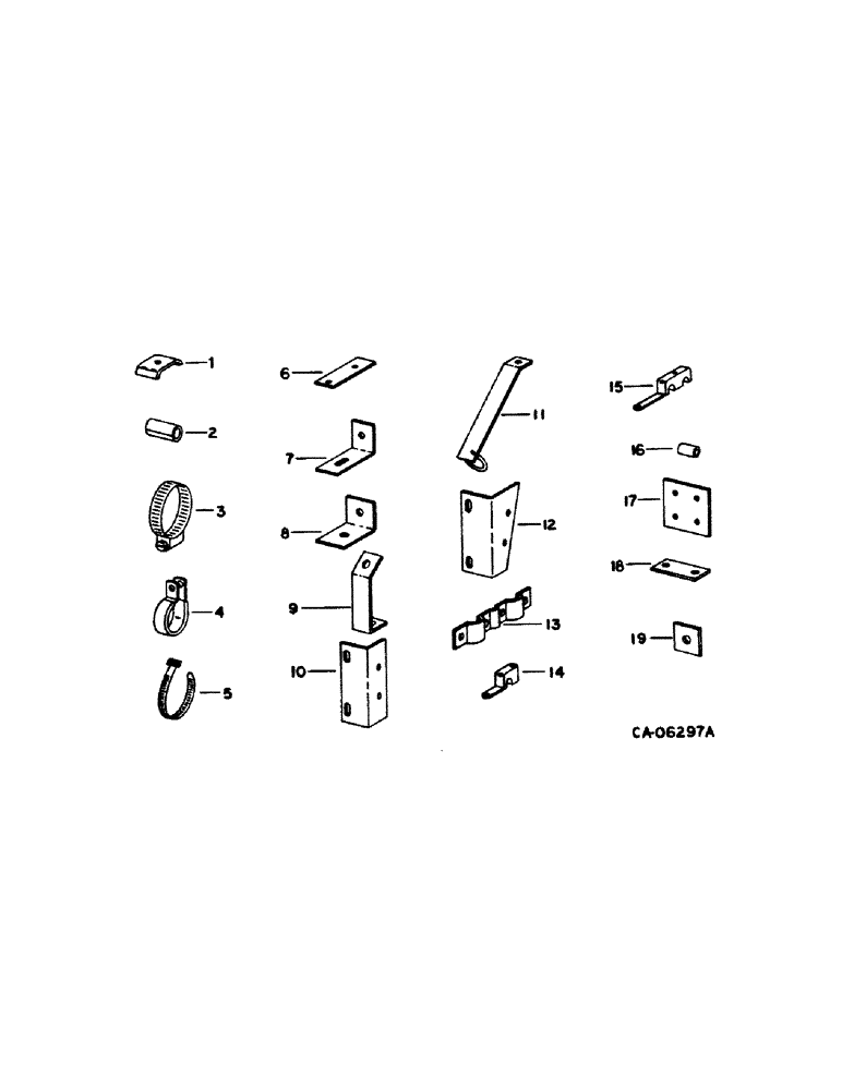 Схема запчастей Case IH 1420 - (10-01) - HYDRAULICS, HYDRAULIC CLAMPS, STRIPS AND SUPPORTS (07) - HYDRAULICS