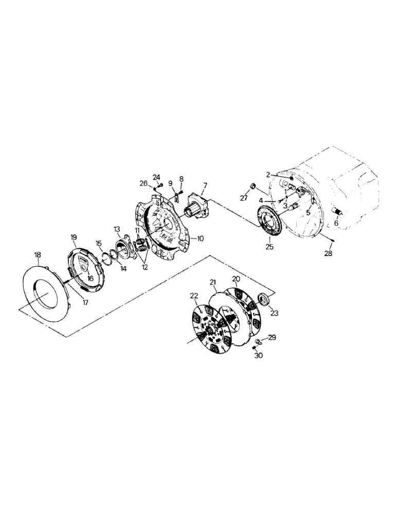 Схема запчастей Case IH KM-280 - (04-28) - 14" CLUTCH ASSEMBLY, CAT 3306 AND CUMMINS L10 ENGINES (04) - Drive Train