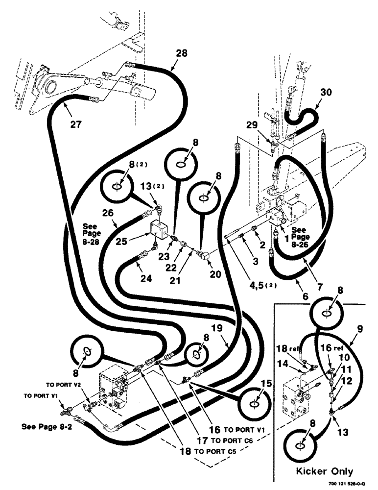 Схема запчастей Case IH 8455T - (8-24) - HYDRAULIC ASSEMBLY VALVES, LEFT SIDE (07) - HYDRAULICS