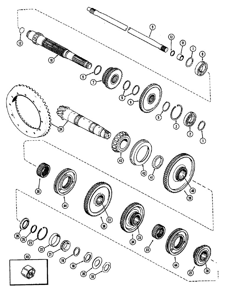 Схема запчастей Case IH 1370 - (114) - CLUTCH, PLANETARY OUTPUT (06) - POWER TRAIN