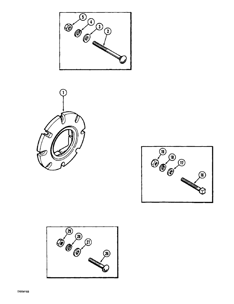 Схема запчастей Case IH 8950 - (6-098) - REAR WHEEL WEIGHT, PRIOR TO P.I.N. JJA0083000 (06) - POWER TRAIN