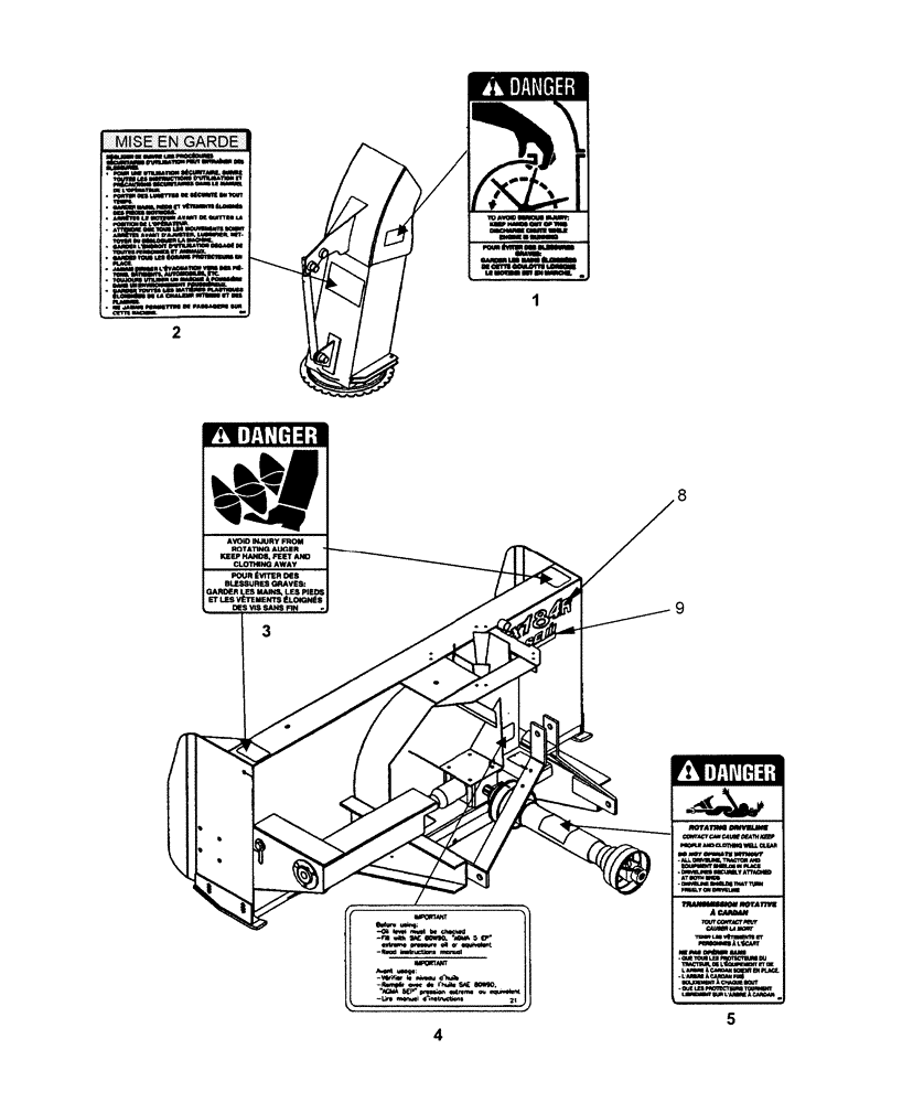 Схема запчастей Case IH BSX184R - (205) - DECALS - FRENCH 