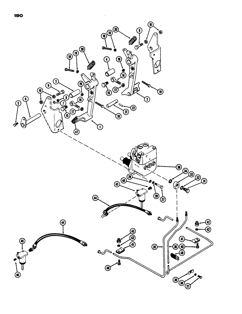 Схема запчастей Case IH 970 - (190) - POWER BRAKE SYSTEM (07) - BRAKES