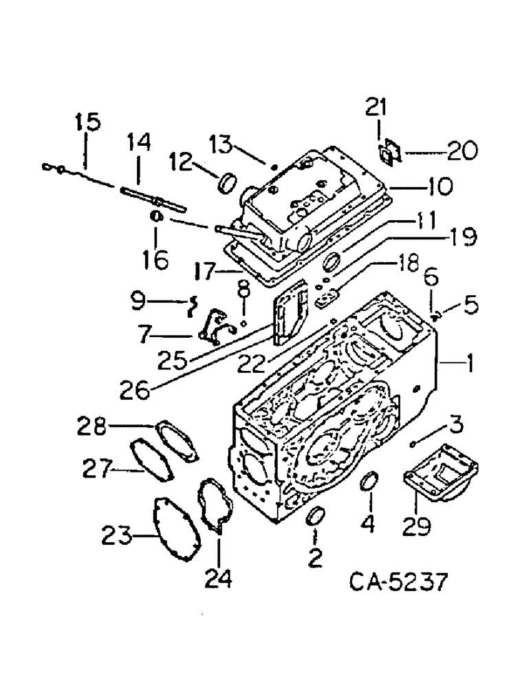 Схема запчастей Case IH 6788 - (07-16) - DRIVE TRAIN, REAR FRAME AND COVERS (04) - Drive Train