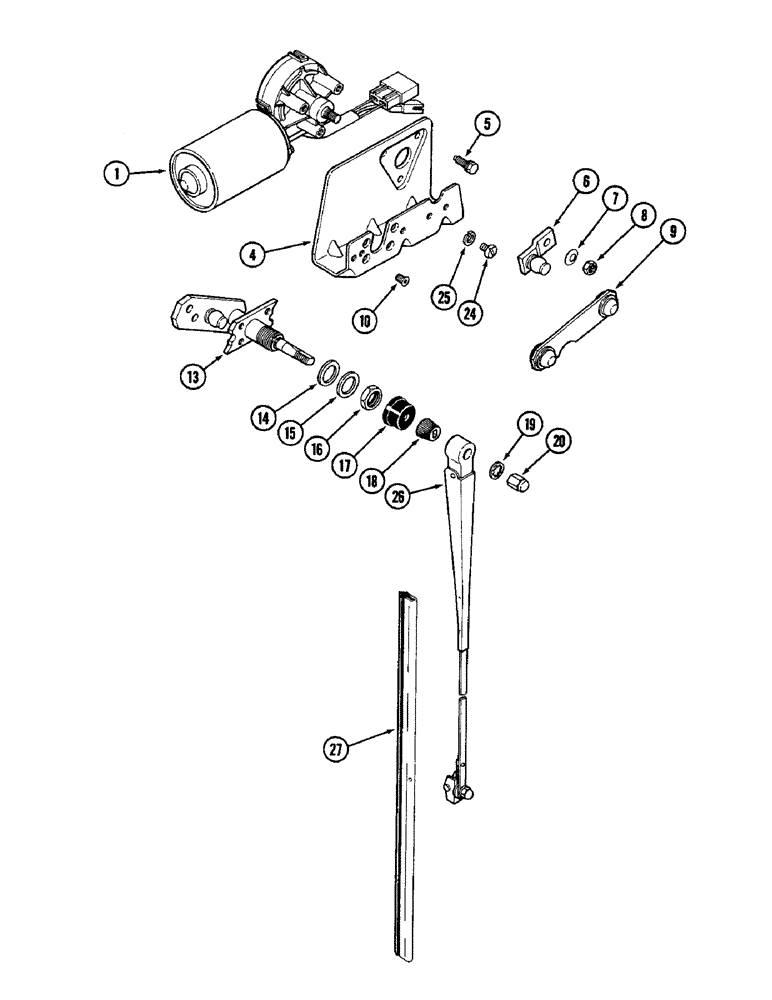 Схема запчастей Case IH 2096 - (9-452) - CAB, WINDSHIELD WIPER (09) - CHASSIS/ATTACHMENTS