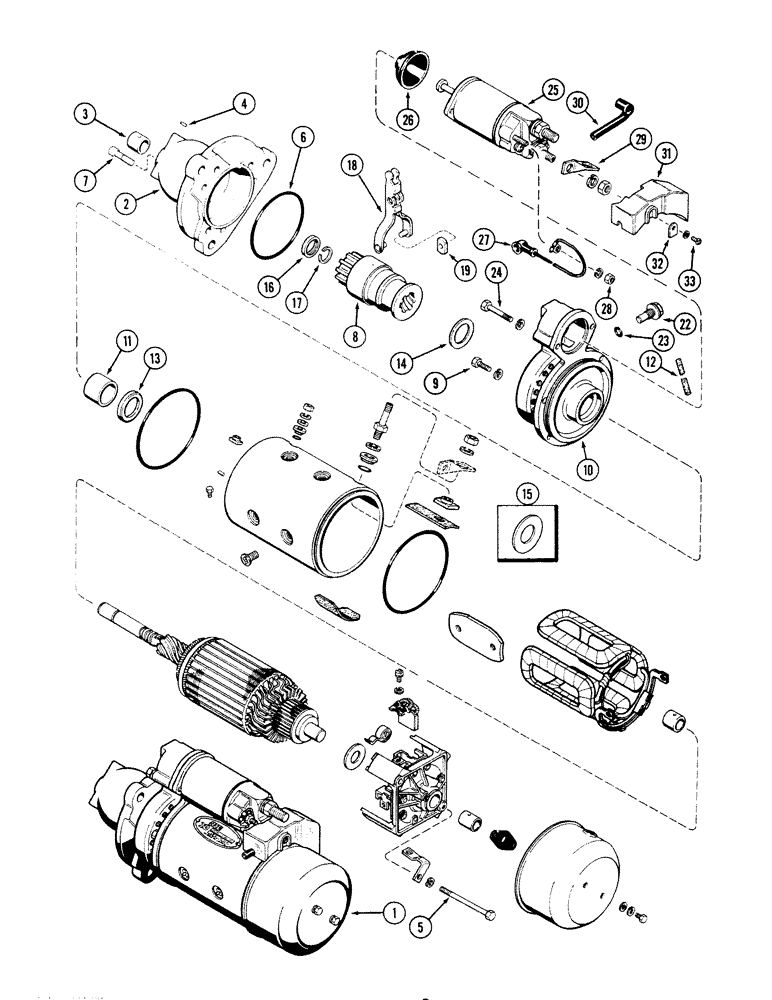 Схема запчастей Case IH 4694 - (4-088) - STARTER ASSEMBLY (04) - ELECTRICAL SYSTEMS