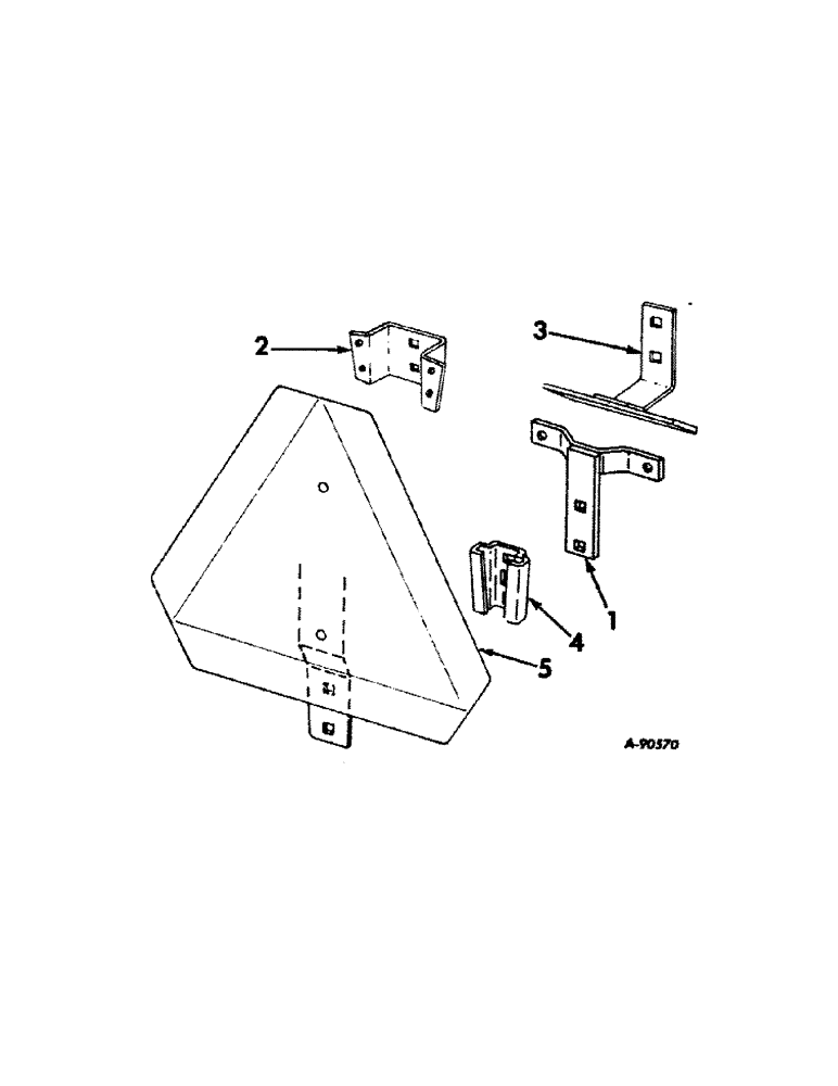 Схема запчастей Case IH 1256 - (M-09[A]) - SEAT, OPERATORS PLATFORM AND MISCELLANEOUS, SLOW MOVING VEHICLE EMBLEM MOUNTING BRACKET (10) - OPERATORS PLATFORM