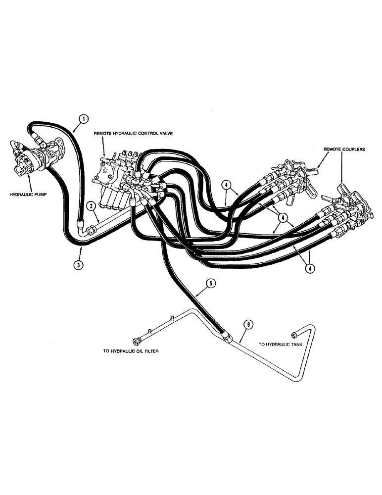 Схема запчастей Case IH 9280 - (1-022) - REMOTE HYDRAULICS (00) - PICTORIAL INDEX