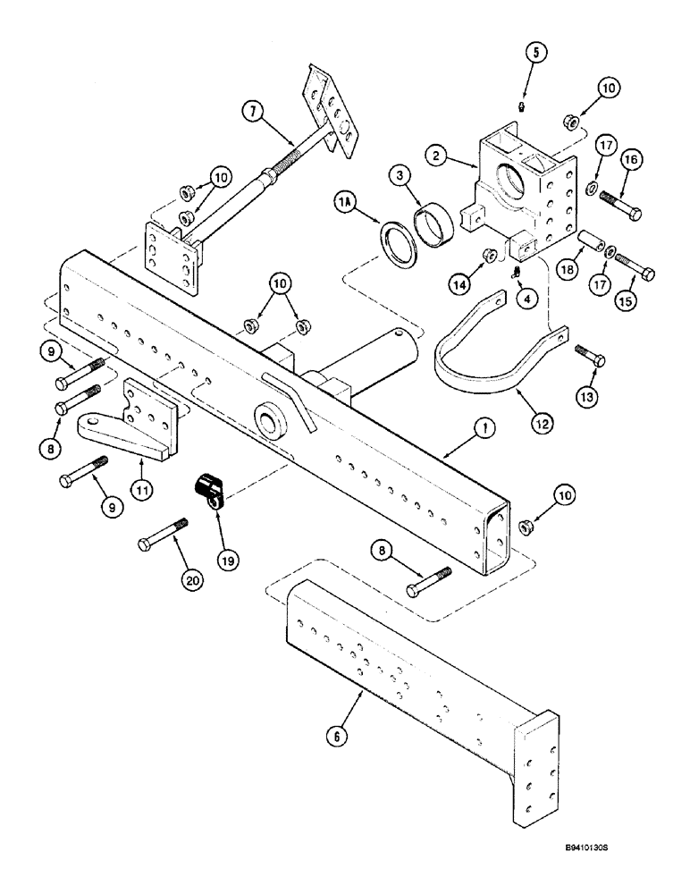 Схема запчастей Case IH 2188 - (5-34) - STEERING AXLE AND EXTENSIONS, POWER GUIDE AXLE (04) - STEERING