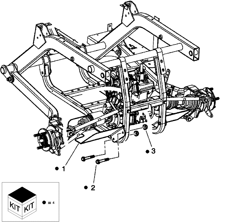 Схема запчастей Case IH SCOUT - (88.100.05) - DIA KIT, REAR CV BOOT GUARD (88) - ACCESSORIES