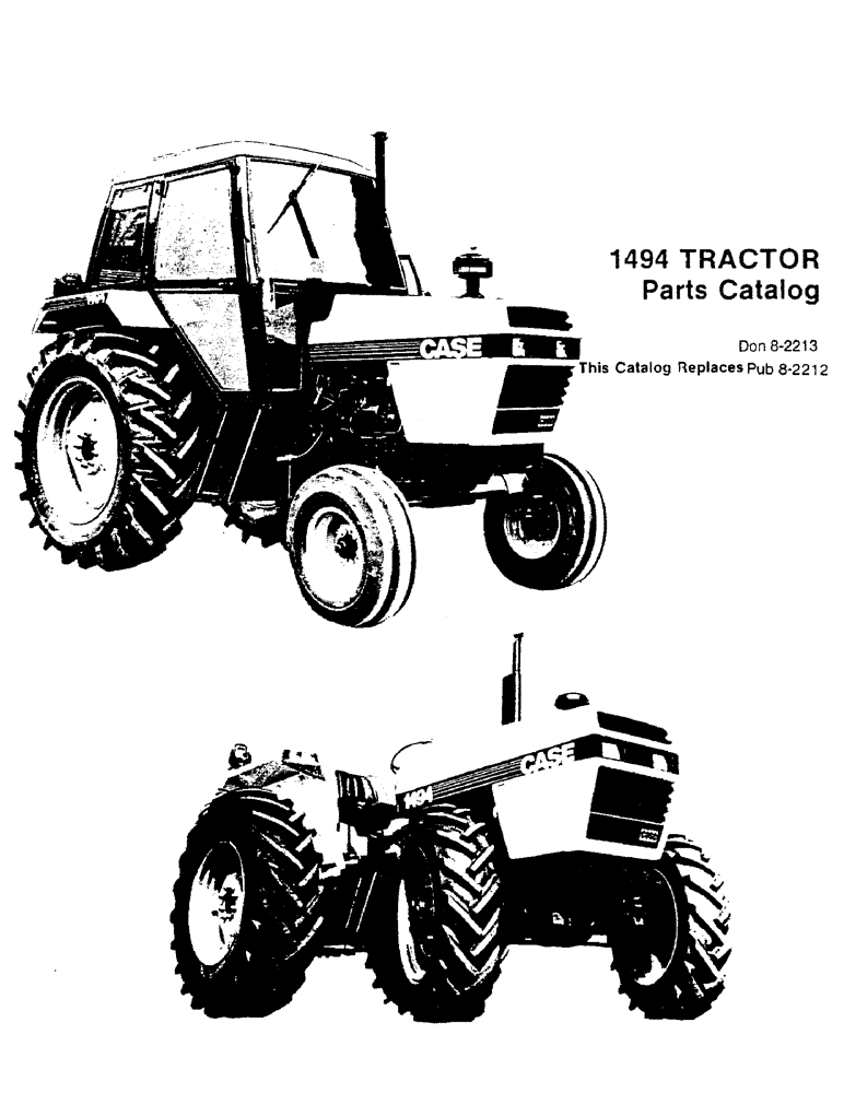 Схема запчастей Case IH 1494 - (1B) - 1494 TRACTOR (00) - PICTORIAL INDEX