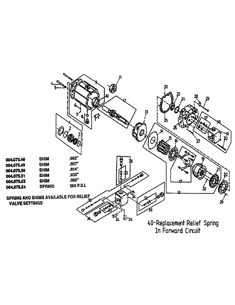 Схема запчастей Case IH 7700 - (B03-20) - HYDRAULIC MOTOR, TRACTION Hydraulic Components & Circuits